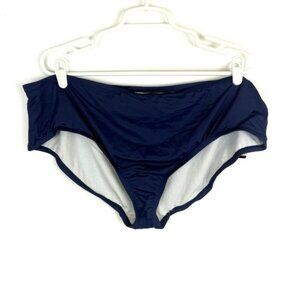24th & Ocean Women’s Blue Full Coverage Bikini Bottom Size 20W